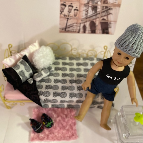 Reversible minky doll bedding set - Picture 1 of 13